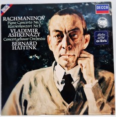 Rachmaninov. Vladimir Ashkenazy - Piano Concerto no. 3 NM / VG+ vinil LP disc muzica clasica Decca Germania 1986