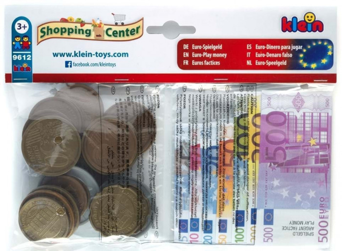 Set joc de rol - Bancnote, monede Euro si chitante