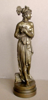 Venus Italica - statueta nud aurie dupa sculptura neoclasica de Antonio Canova foto