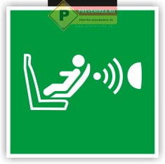 Eticheta pentru scaunul de copil foto