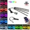 Kit 4 Lumini Ambientale RGB cu Aplicatie Telefon Bluetooth, 12V, 18 LED, 32 cm LAL-18
