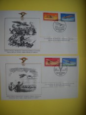 HOPCT PLIC FDC S NR 1019 SET 2 FDC GERMANIA -ISTORIA AVIATIEI -FAI -FEDERATIA AERONAUTICA INTERNATIONALA 1978-AVION / AVIATIE