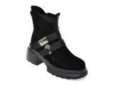 Ghete ALDO negre, 5R463, din piele intoarsa