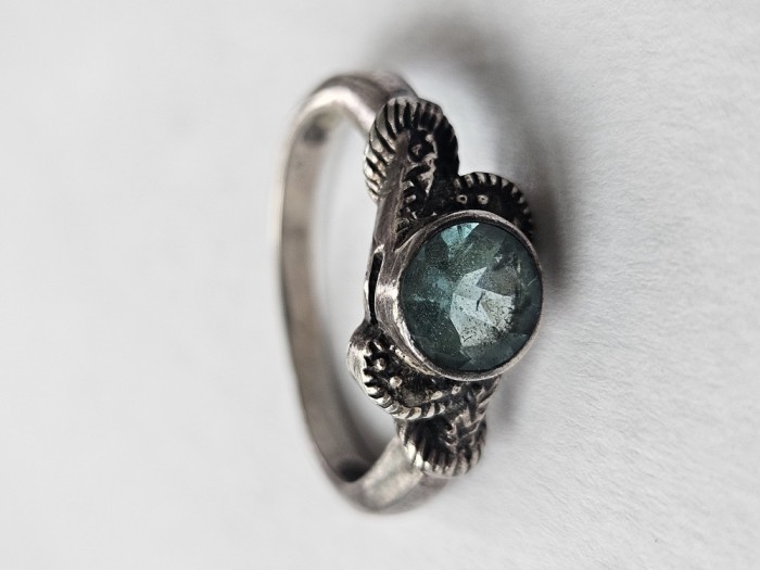 Inel argint cu topaz #3073