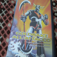 CARETA VIDEO ORIGINALA VHS GOLDRAKE ALL'ATTACCO