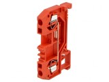 Conector de șine 0,08-2,5mm&sup2; cu 2 borne roșu, Wago