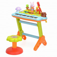 Orga muzicala cu scaunel si orchestra animalutelor - Hola Toys foto