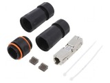 Adaptor Cat 6a ecranat cu PoE - 8p8c, Logilink
