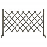 Gossi gard cu zabrele de gradina, gri, 120x90 cm, lemn masiv de brad