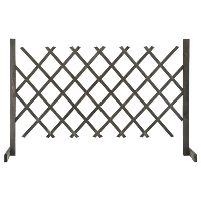 Gard cu zabrele de gradina, gri, 120x90 cm, lemn masiv de brad GartenMobel Dekor foto