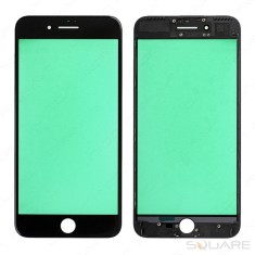 Geam Sticla + OCA iPhone 7 Plus + Rama + Polarizator, Black