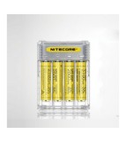 NITECORE Q4 &Icirc;ncărcător rapid cu 4 canale 2A pentru IMR Li-ion-Culoare Alb Transparent