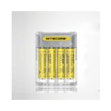 NITECORE Q4 &Icirc;ncărcător rapid cu 4 canale 2A pentru IMR Li-ion-Culoare Alb Transparent