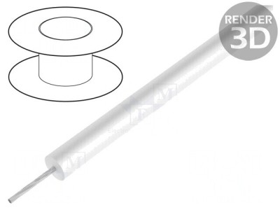 Cablu HookUp Wire silicon alb 30,5m foto