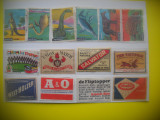 HOPCT LOT NR 68 GERMANIA,SUEDIA,BELGIA, OLANDA -14 ETICHETE VECHI CHIBRITURI-FILUMENIE-