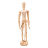 Figurina corp uman cu articulatii mobile, pe suport vertical, pentru pictura, desen, PLAYBOX