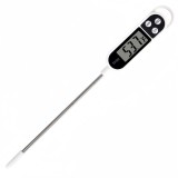 Termometru digital pentru alimente, rezistent la apa, citire instantanee, retroiluminare, -50&deg;C ~ +300&deg;C, negru, Oem