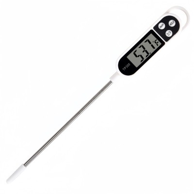 Termometru digital pentru alimente, rezistent la apa, citire instantanee, retroiluminare, -50&amp;deg;C ~ +300&amp;deg;C, negru foto