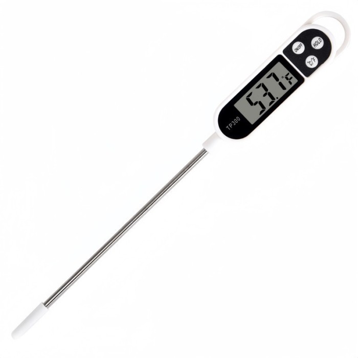 Termometru digital pentru alimente, rezistent la apa, citire instantanee, retroiluminare, -50&deg;C ~ +300&deg;C, negru