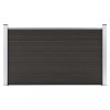 VidaXL Panou de gard, 180x105 cm, negru, WPC 148975