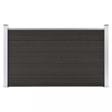 VidaXL Panou de gard, 180x105 cm, negru, WPC