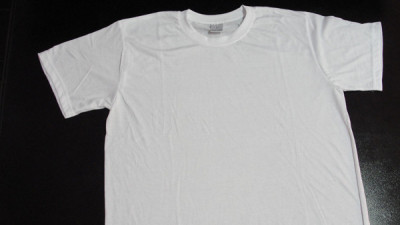 Tricouri personalizate albe polyester foto