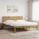 Cumpara ieftin Cadru de pat dublu cu spatar ROSTOCK Alb 180 x 200 cm