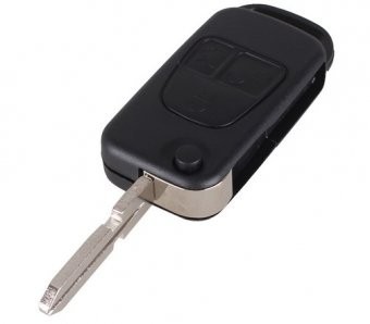 Carcasa cheie cu 3 butoane Topautochei&amp;reg; pentru Mercedes Benz ML C S Class ML320 C230 ML430 foto