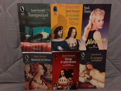 SARAH DUNANT ROMANE ISTORICE (6 VOL) foto