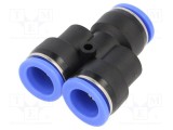 Racord push-in Y PBT 0,95-15bar BLUELINE PNEUMAT