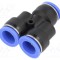 Racord push-in Y PBT 0,95-15bar BLUELINE PNEUMAT