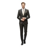 Costum barbati business slim gri CT002