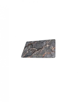 Covoras negru pentru baie Love Living ultra absorbant, anti-alunecare, model Marmura Lux , 40 x 60 cm foto