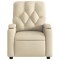 Fotoliu rabatabil, crem, material textil - 6