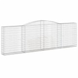 Cumpara ieftin Cos gabion arcuit 400x30x120/140 cm fier galvanizat
