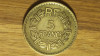 Franta -varianta rara uz colonial Algeria Africa- 5 franci francs 1945 bronz- AU, Europa