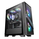 Carcasa Thermaltake Versa T35, RGB, Mid-Tower, fara sursa, ATX, Negru