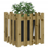 Jardiniera gradina design gard 50x50x50cm lemn de pin impregnat GartenMobel Dekor, vidaXL