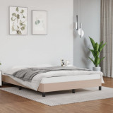 Cadru de pat, cappuccino, 140x200 cm, piele ecologica GartenMobel Dekor, vidaXL