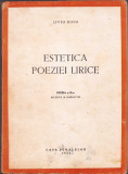 HST C1038 Estetica poeziei lirice 1944 Liviu Rusu