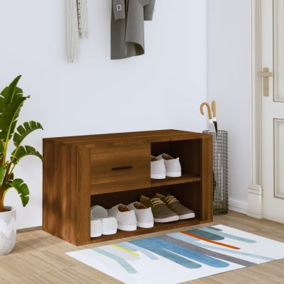 vidaXL Pantofar, stejar maro, 80x35x45 cm, lemn compozit foto