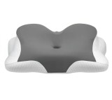 Fata de perna ortopedica Karll, fibre de eucalipt/spandex, alb/gri, 40 x 60 x 12-14 cm