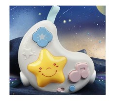 Dispozitiv cu sunete de leagan si lumini de veghe pentru bebelusi, portabil, Jucarie de dormit pentru bebelusi cu proiector, Muzica Linistitoare Pentr