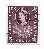 Kenya, Uganda si Tanganyika - Flori, Animale si Teme locale, 1960 - 15 C, obliterat