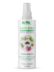 Lotiune tratament impotriva caderii parului tripla actiune, 200ml, Bios Mineral Plant