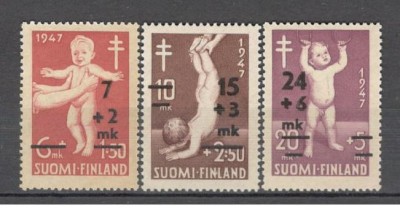 Finlanda.1948 Campanie impotriva tuberculozei-supr. DF.4 foto