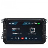 Cumpara ieftin Navigatie Volkswagen, Skoda, Seat, Android 10, P-Quadcore 1GB RAM + 16GB ROM, 8 Inch - AD-BGPW8MTK