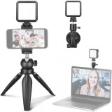 Cumpara ieftin Neewer Set de lumini pentru conferințe video , lumină pentru computer cu ventuză, mini trepied și suport pentru telefon