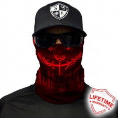 Bandana/Face Shield/Cagula/Esarfa - Neon Purge | Red, SA Co. original foto