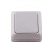 Intrerupator simplu, aparent, alb, 64 x 64 mm